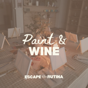 Taller de wine & paint.